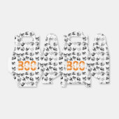 オレンジブハロウィン不気味スカルパターン フェイバーボックス (折り畳みなし)