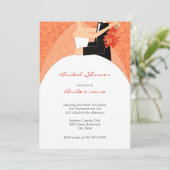 オレンジブライダルシャワー招待状 招待状 (スタンド正面)