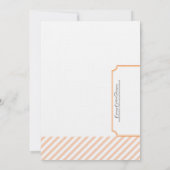 オレンジブライダルシャワー招待-ティー 招待状 (裏面)