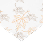 オレンジブラウンのヴィンテージの紅葉の輪郭パターン テーブルクロス (アングル)