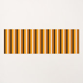 オレンジブラウンストライプデザイン ヨガマット (裏面(横))