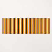 オレンジブラウンストライプデザイン ヨガマット (正面(横))