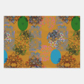 オレンジブラウンブルーグリーンラッピング紙シート3 ラッピングペーパーシート (正面2)