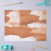 オレンジブラウン抽象化 薄葉紙 (クラフト)