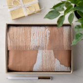 オレンジブラウン抽象化 薄葉紙 (ギフト)