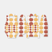 オレンジブラウン水玉模様パターン フェイバーボックス (折り畳みなし)