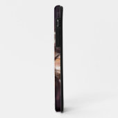 オレンジブラックの抽象芸術モノグラムiphoneケース。ケース- Case-Mate iPhoneケース (裏面/左)