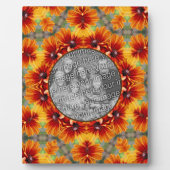 オレンジブラックアイドスーザンデイジーあなたの写真を追加 フォトプラーク (正面)