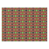 オレンジブラックアイドスーザンフラワー抽象芸術 テーブルクロス (正面(横))