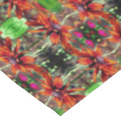 オレンジブラックアイドスーザンフラワー抽象芸術 テーブルクロス (アングル)