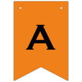 オレンジブラックカスタマイズ可能なハッピーハローウィンパーティー バンティングフラッグ (第2の旗)