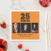 オレンジブラッククラス2025卒業写真 スタンダードランチョンナプキン (インサイチュ)