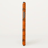 オレンジブラックスカルハロウィーン Case-Mate iPhoneケース (裏面/右)