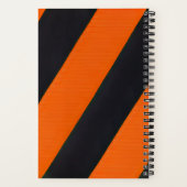 オレンジブラックストライプノート ノートブック (裏面)