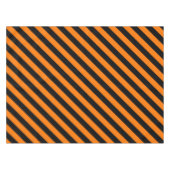 オレンジブラックストライプハローウィンパーティデコール テーブルクロス (正面(横))