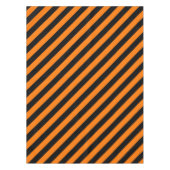 オレンジブラックストライプハローウィンパーティデコール テーブルクロス (正面)