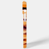 オレンジブラックタイガーアニマルプリント Case-Mate iPhoneケース (裏面 / 左)