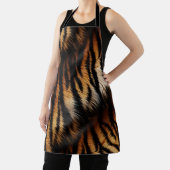 オレンジブラックタイガーストライプアニマルプリント エプロン (インサイチュ)