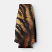 オレンジブラックタイガーストライプアニマルプリント ボトルクーラー (正面)