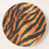 オレンジブラックタイガーストライプズ コースター (正面)