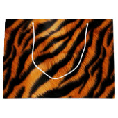 オレンジブラックタイガーストライプズ ラージペーパーバッグ (正面)