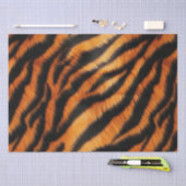 オレンジブラックタイガーストライプズ 薄葉紙 (クラフト)