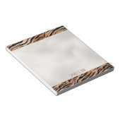 オレンジブラックタイガープリント ノートパッド (アングル)