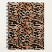 オレンジブラックタイガープリント プランナー手帳 (正面)