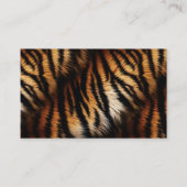 オレンジブラックタイガープリント 名刺 (裏面)