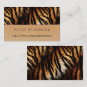 オレンジブラックタイガープリント 名刺 (正面/裏面)