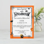 オレンジブラックハロウィーン 招待状 (スタンド正面)