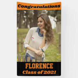 オレンジブラック卒業 横断幕