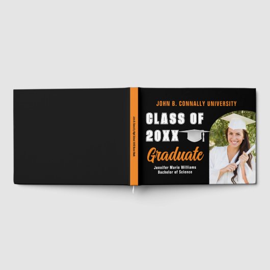 オレンジブラック大学院写真カスタム卒業 ゲストブック (全面)