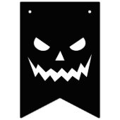 オレンジブラック幽霊のよく出るハッピーハローウィンパーティー バンティングフラッグ (第1の旗)