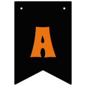 オレンジブラック幽霊のよく出るハッピーハローウィンパーティー バンティングフラッグ (第3の旗)