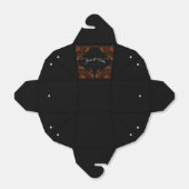 オレンジブラック素朴エレガントなウェディング招待状 フェイバーボックス (折り畳みなし)