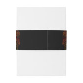 オレンジブラック素朴エレガントなウェディング招待状 招待状ベリーバンド (裏面例)