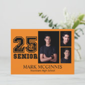 オレンジブラック高校2025年卒業 招待状 (スタンド正面)