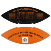 オレンジブラック、フパーソナライズされたットボール、コーチ、プレーヤー アメリカンフットボール (パネル)