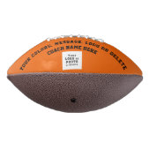 オレンジブラック、フパーソナライズされたットボール、コーチ、プレーヤー アメリカンフットボール (回転270)