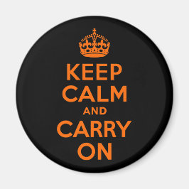 オレンジブラックKeep Calm and Carry On マグネット
