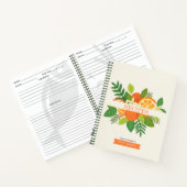 オレンジブラッズパーソナライズされたレシピ ノートブック (内部)