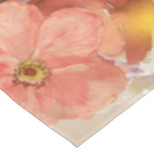 オレンジブルゴーニュ秋秋ウォーターカラーフローラ テーブルクロス (アングル)