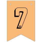 オレンジブルーとイエローロボット誕生日 パーソナライズされた バンティングフラッグ (第2の旗)