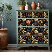 オレンジブルーとクリームグルジアインスパイアボヘミアン 薄葉紙