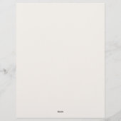 オレンジブルーとクリームフローラ レターヘッド (裏面)