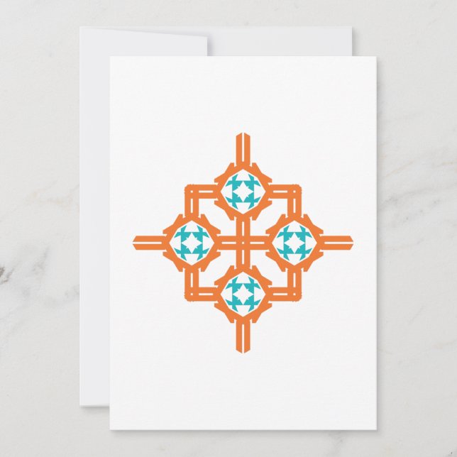 オレンジブルーオーナメント (正面)