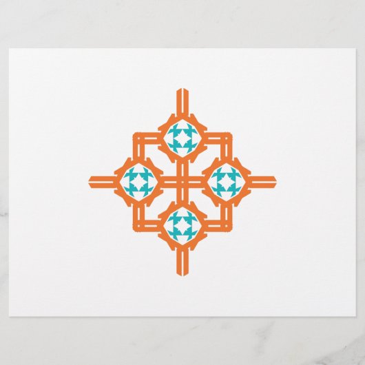 オレンジブルーオーナメント チラシ (正面)