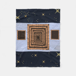 オレンジブルーカスタムスターフリースブランケット フリースブランケット