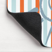 オレンジブルーストライプスターマウスパッド！マウスパッド マウスパッド (コーナー)